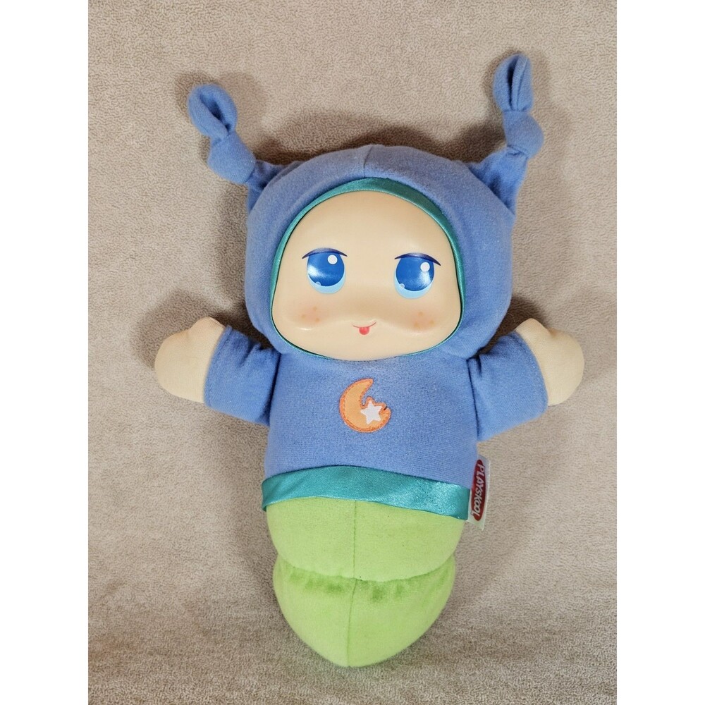 Playskool Lullaby Gloworm Glow Worm Plush Light Up Musical Baby Toy TESTED/WORKS